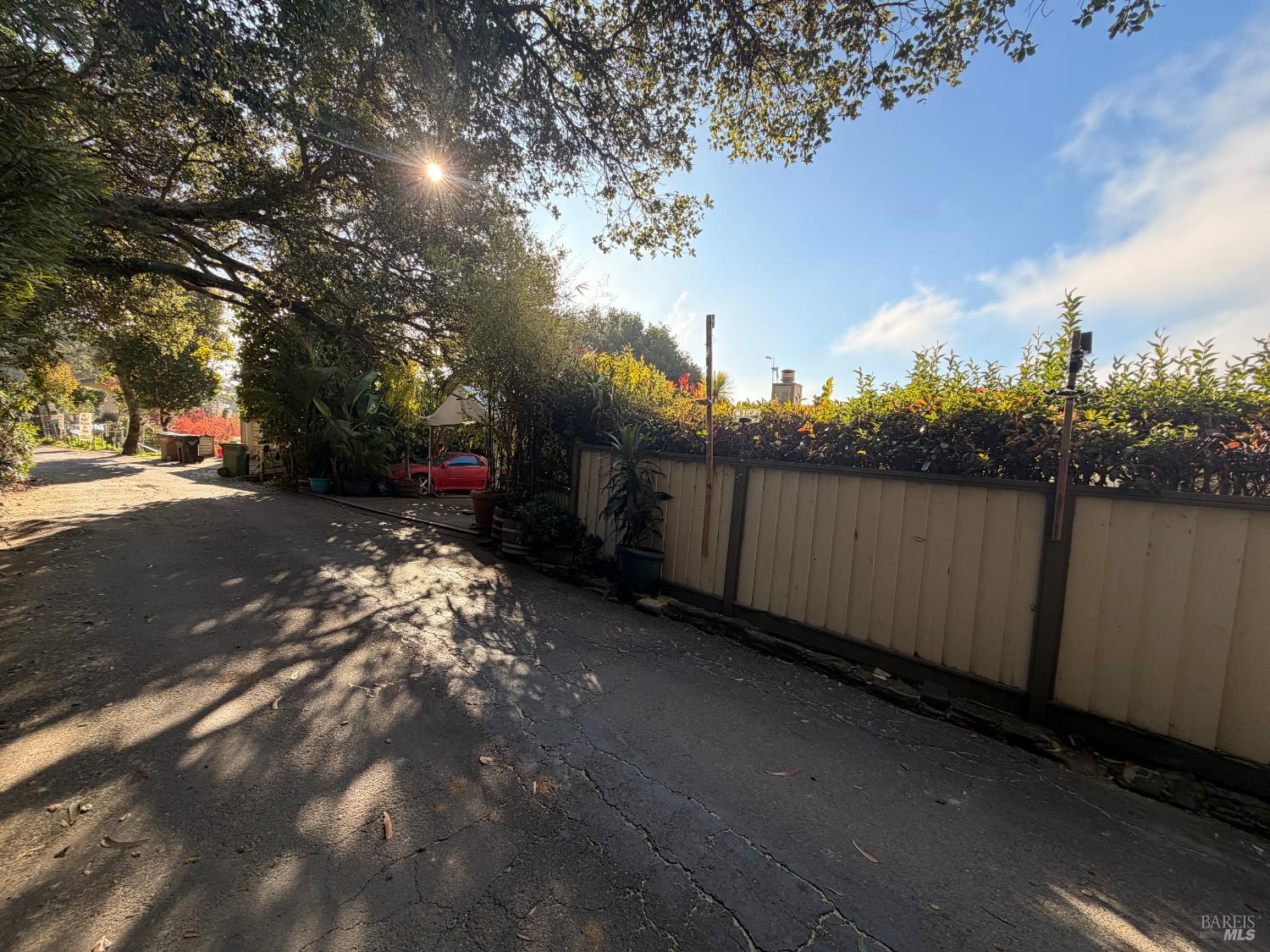 10 Cliff Road Belvedere, CA 94920 - Photo 4 of 8 a view of a yard with wooden fence
