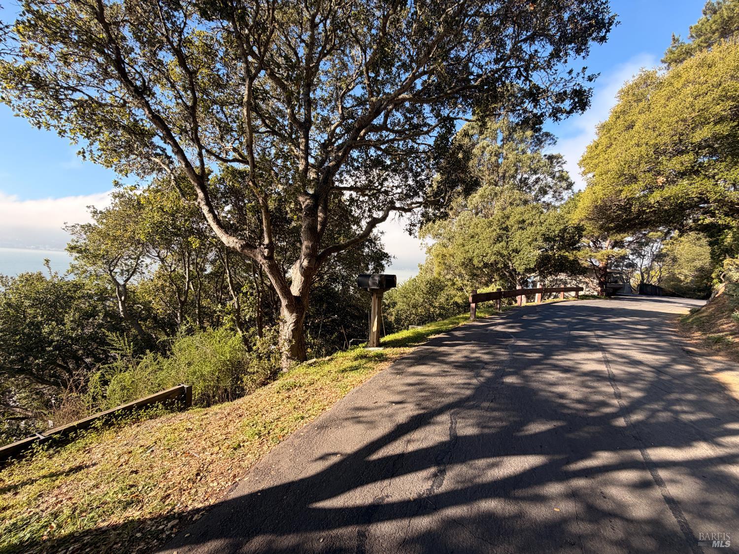 10 Cliff Road Belvedere, CA 94920 - Photo 6 of 8 a view of a street with trees on it