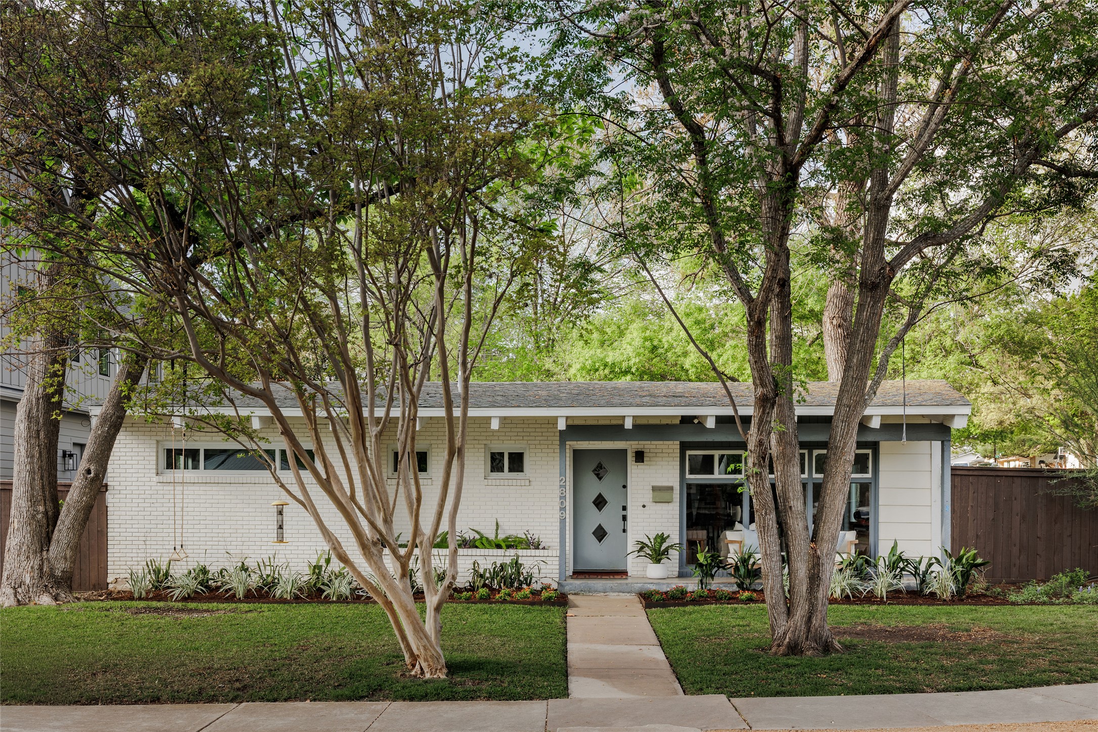 front view of house with a yard
