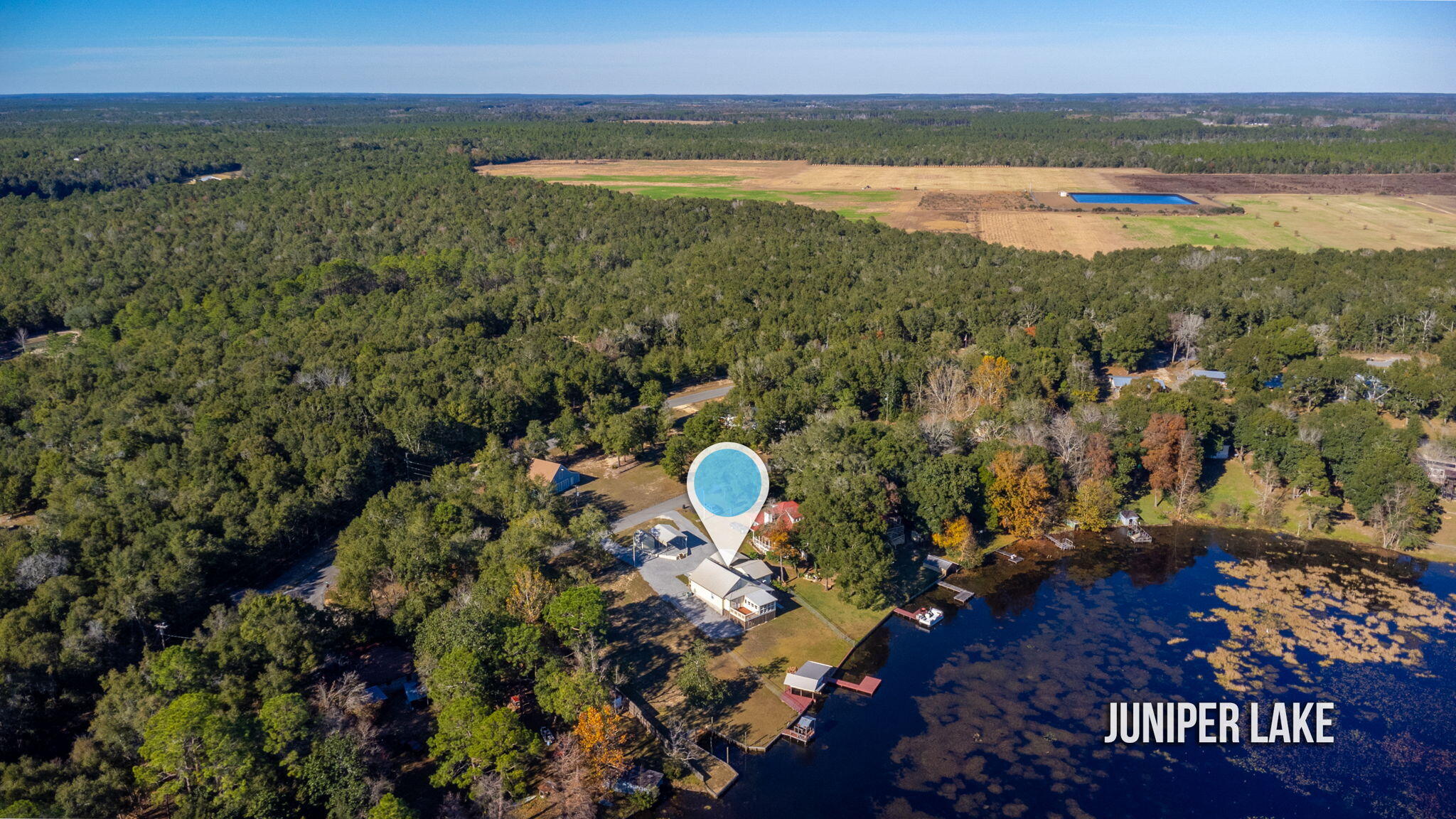 883 Squirrel Road DeFuniak Springs, FL 32433 - Photo 54 of 57 a view of a city and lake view