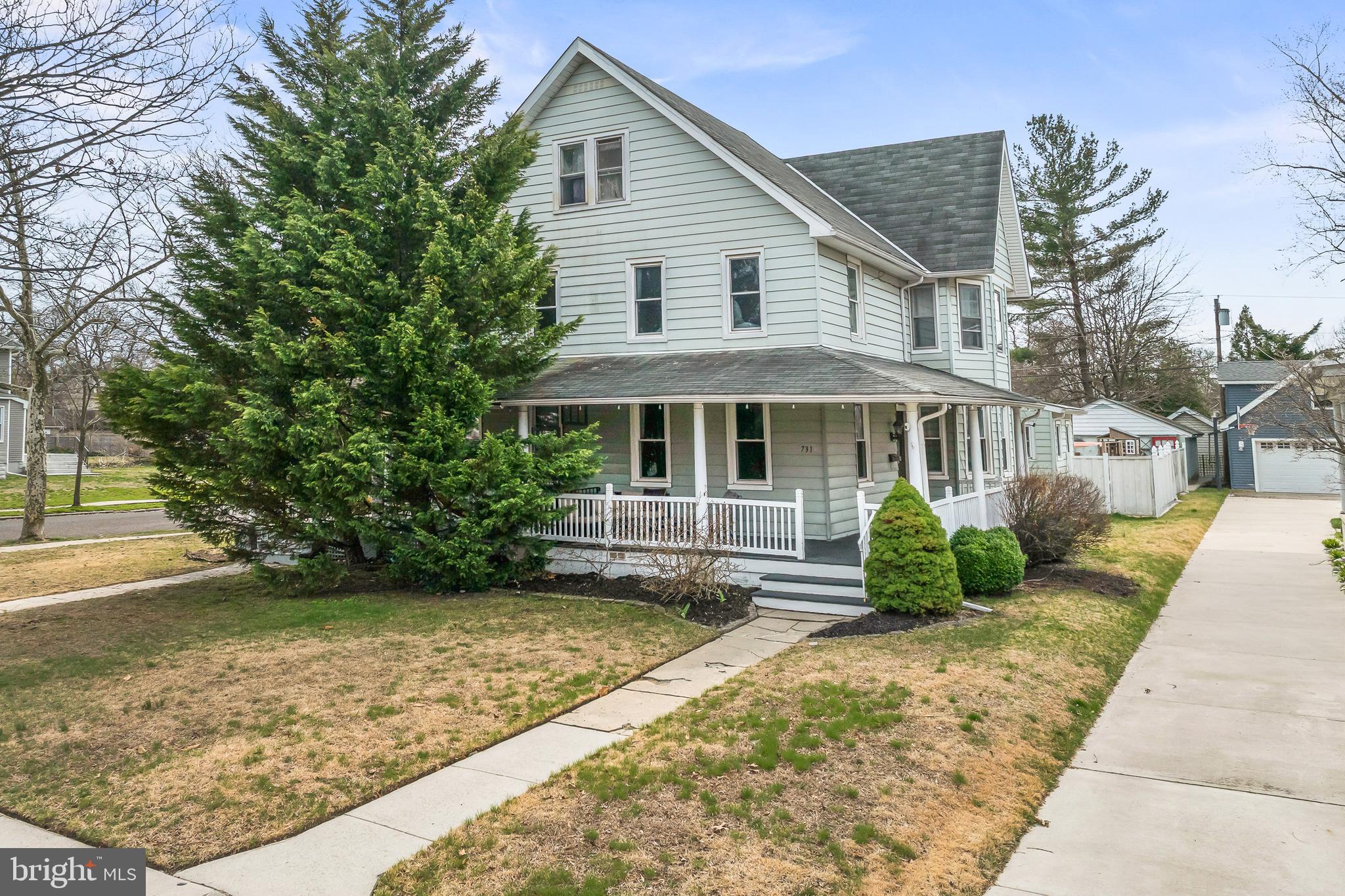 731 Washington Avenue Palmyra, NJ 08065 - Photo 1 of 40 a front view of a house with garden