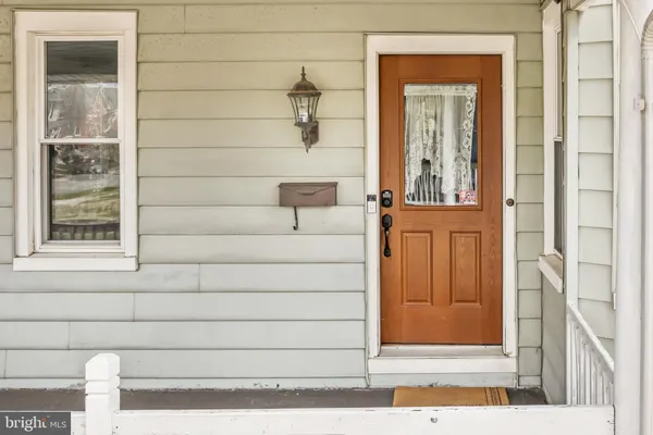 a view of front door of house