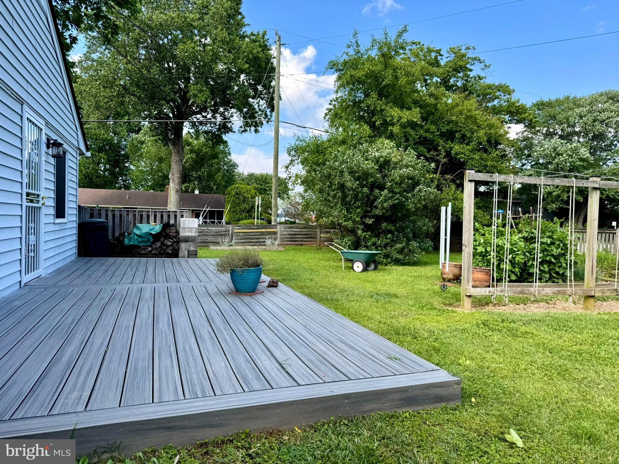 7200 Highland Street Springfield, VA 22150 - Photo 4 of 29 a view of a wooden deck and a yard