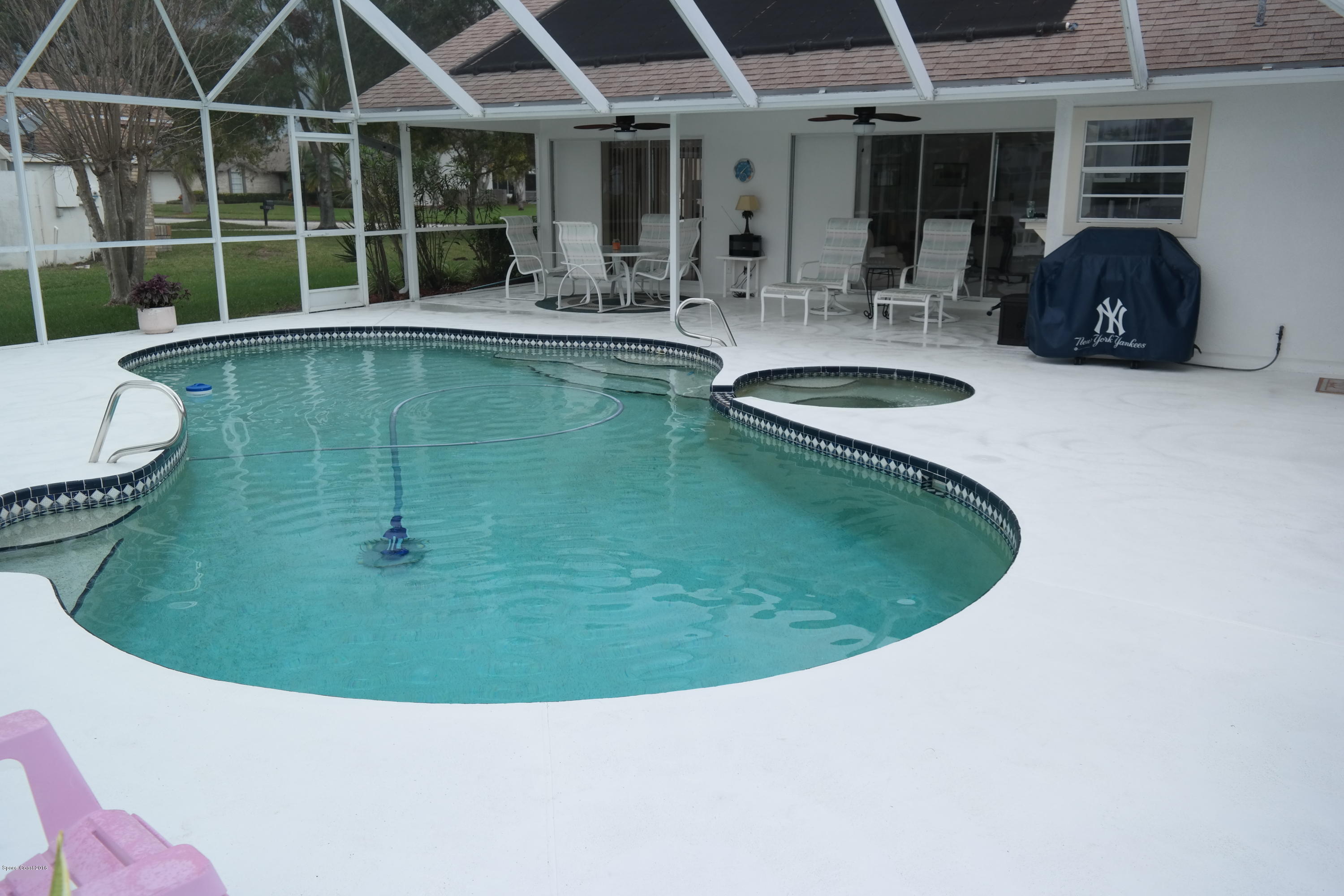 3370 Holly Springs Road Melbourne, FL 32934 - Photo 26 of 27 Pool + Hot Tub + Lake = FUN!