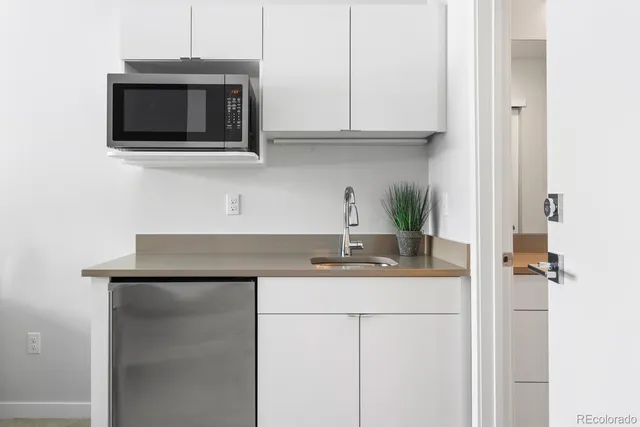 a view of a terrace with sitting space