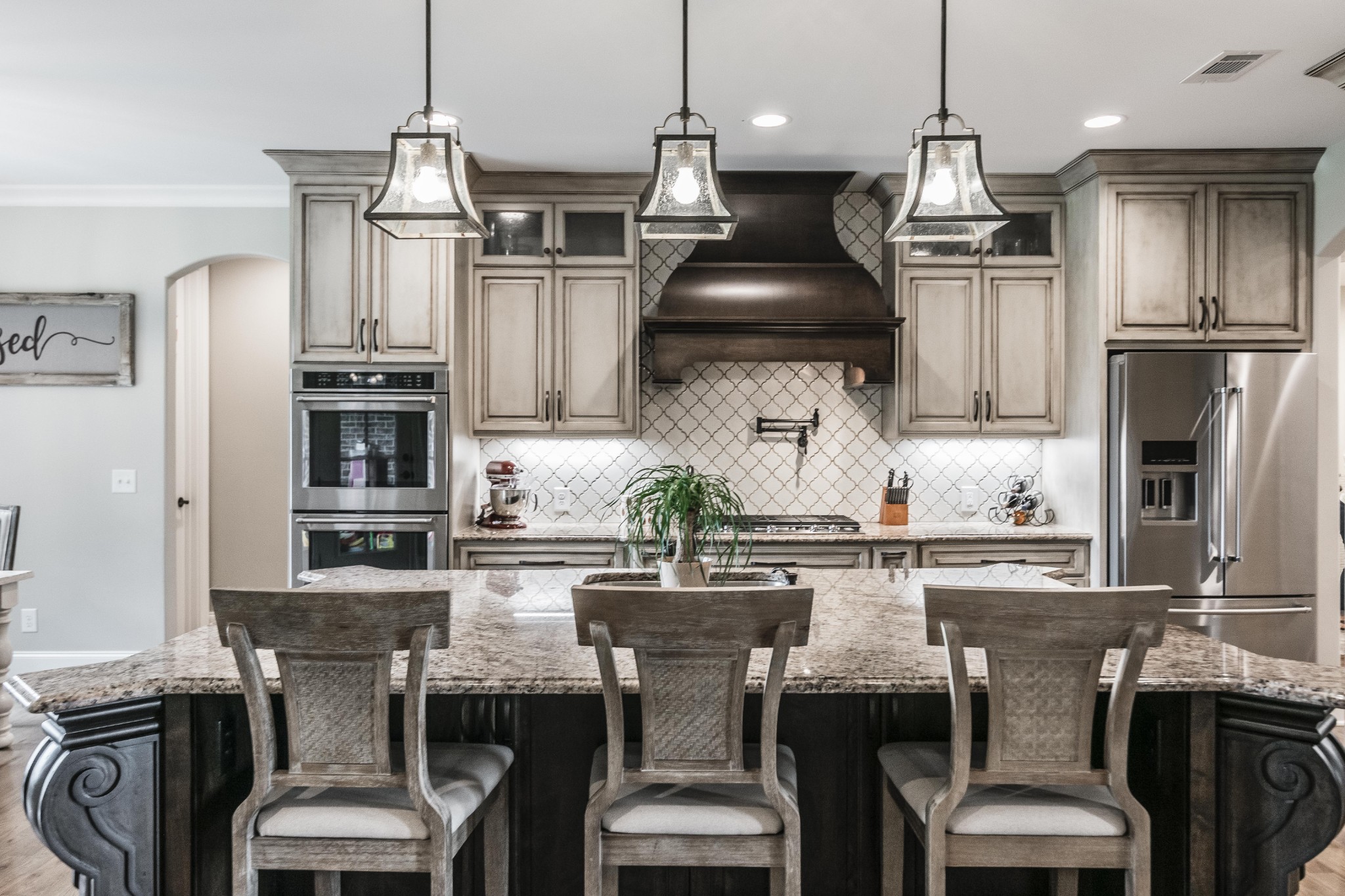 4294 Dot Road Springfield, TN 37172 - Photo 24 of 50 a kitchen with stainless steel appliances granite countertop a stove and a refrigerator
