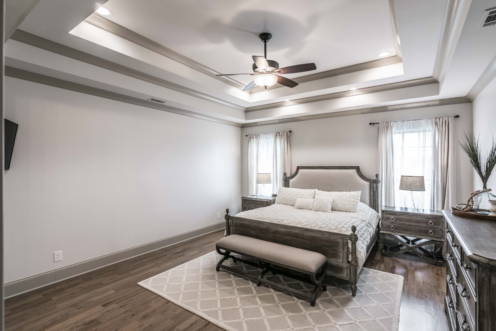 4294 Dot Road Springfield, TN 37172 - Photo 34 of 50 a bedroom with a bed and wooden floor