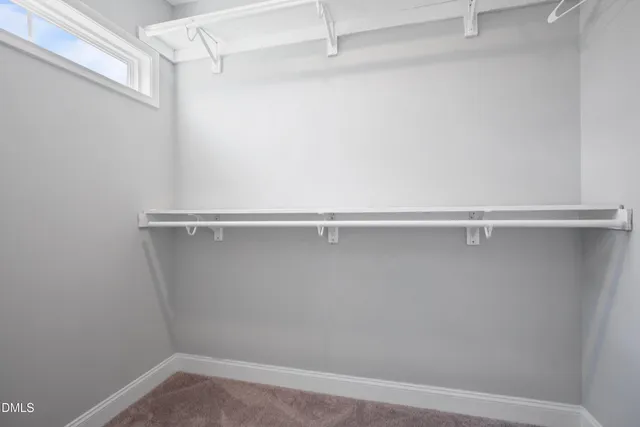 a close up view of racks on the wall