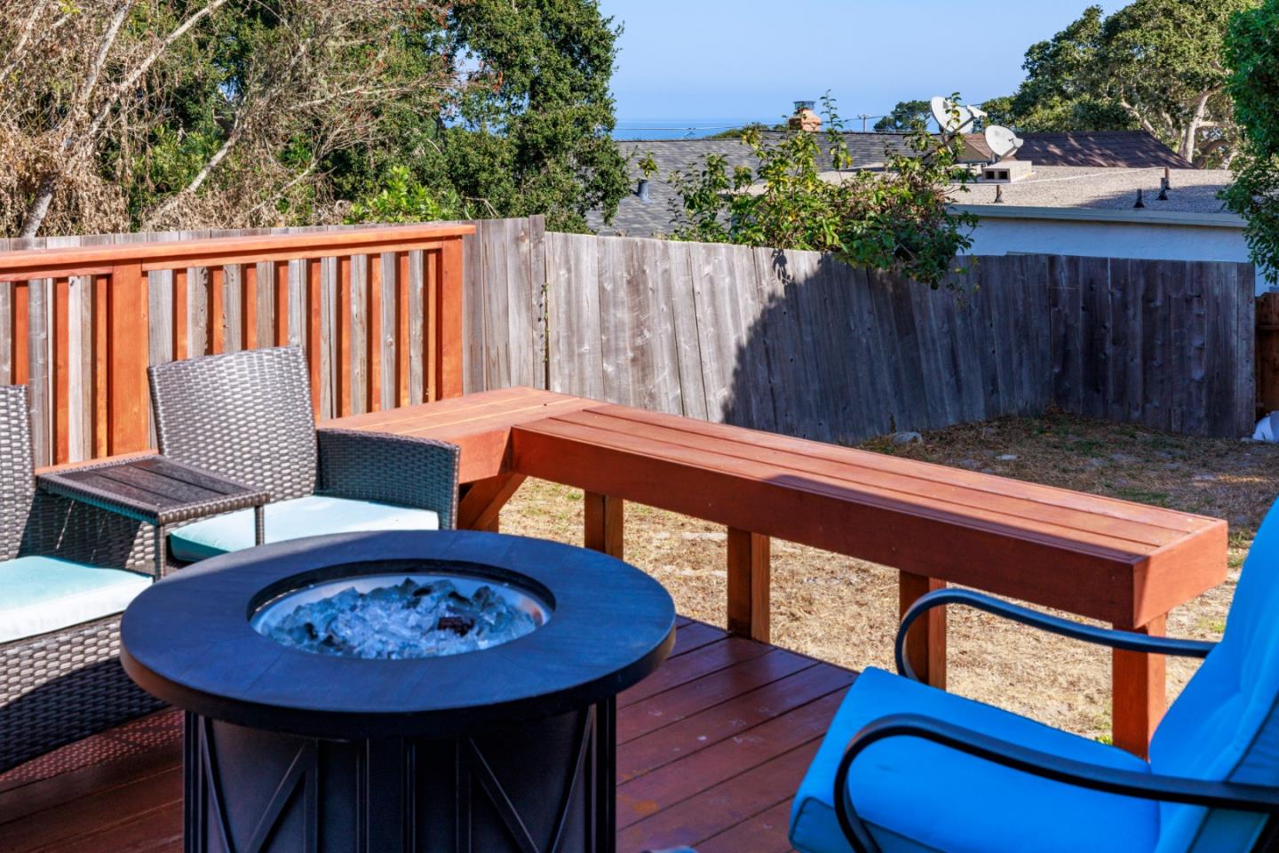 840 Filmore Street Monterey, CA 93940 - Photo 34 of 39 a view of a chairs and table in back yard of a house