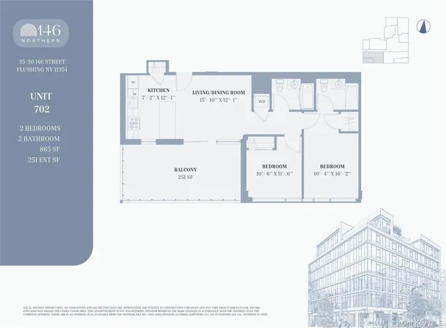 $1,079,000 | 35-30 146th Street, Unit 702 | Murray Hill - Flushing