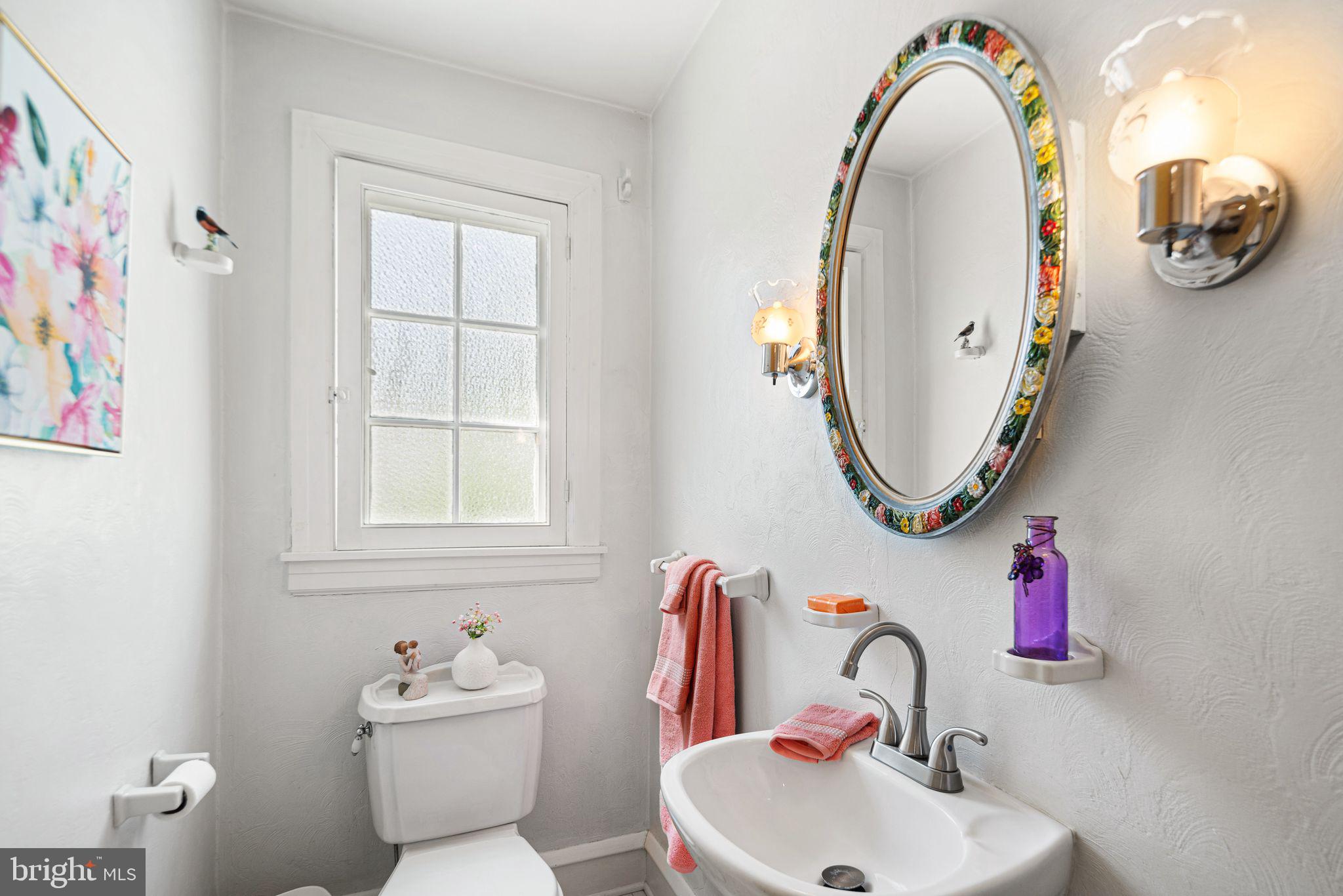 223 Hopkins Road Haddonfield, NJ 08033 - Photo 22 of 51 a bathroom with a sink mirror and toilet