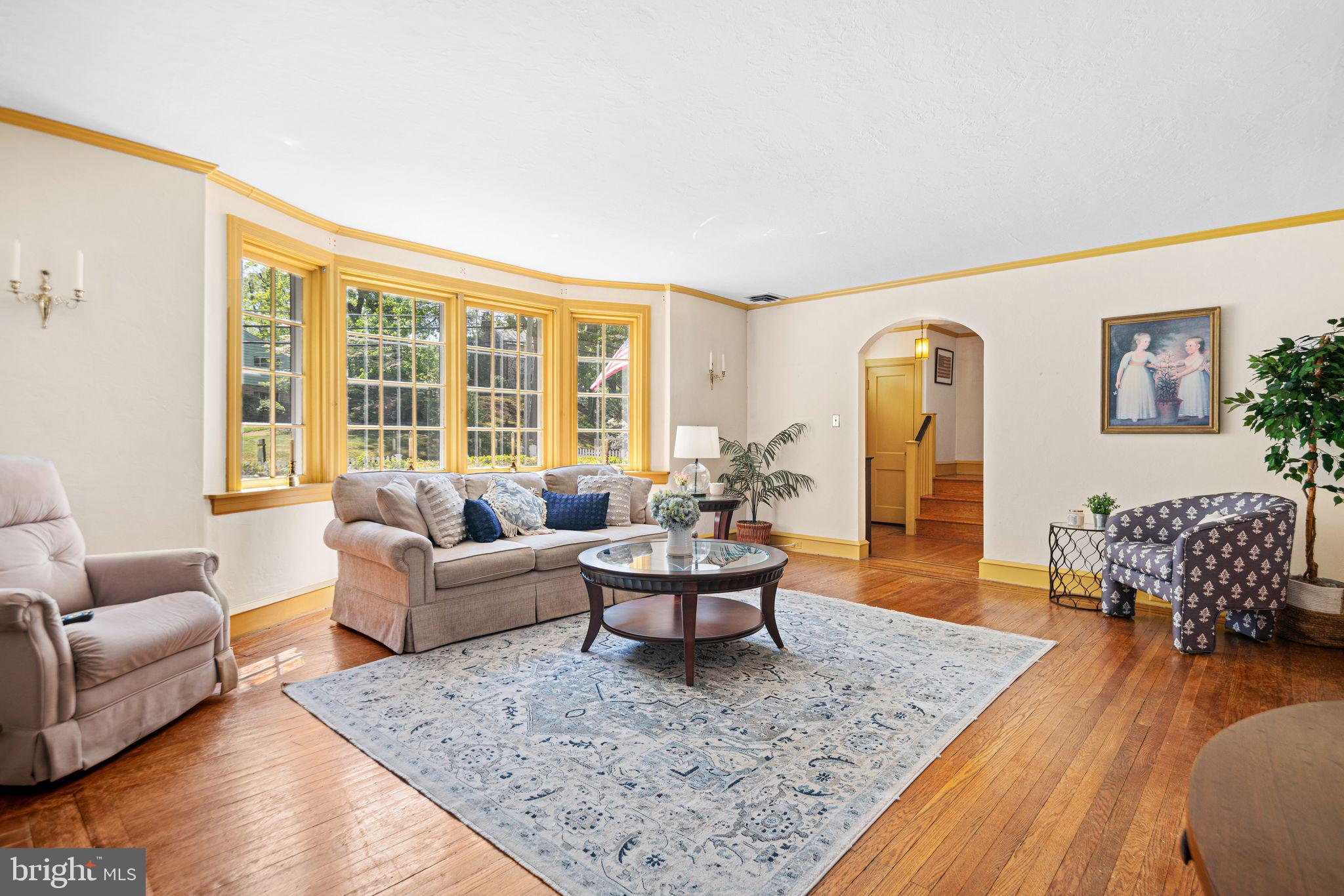 223 Hopkins Road Haddonfield, NJ 08033 - Photo 6 of 51 a living room with furniture and a large window