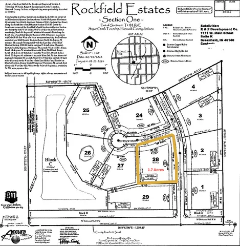 $159,900 | Lot 28 Rockfield Estates, Greenfield, IN 46140