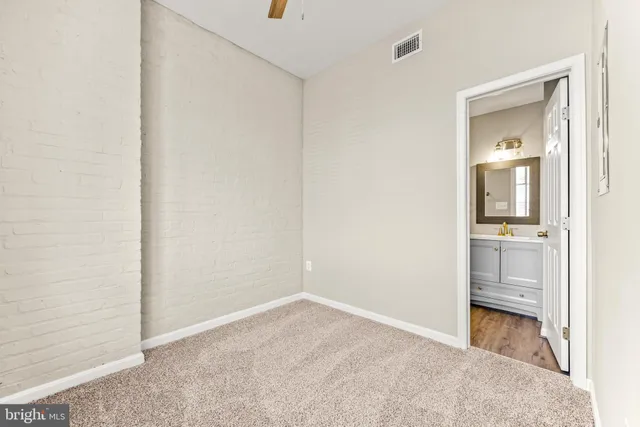 a view of room and front door