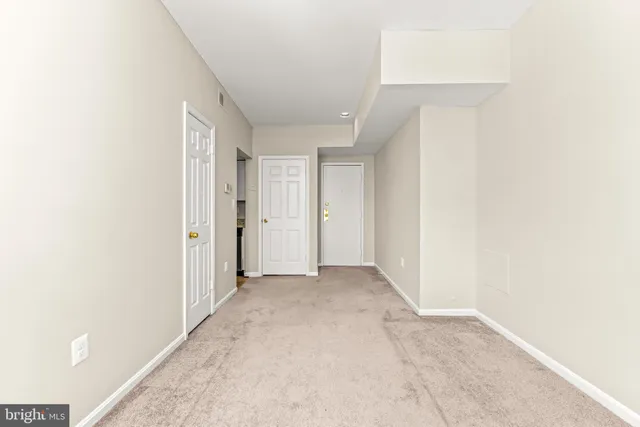 a view of an empty room