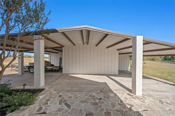 a view of a car garage door