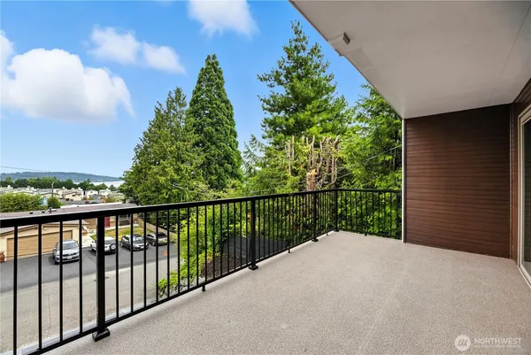a view of a balcony