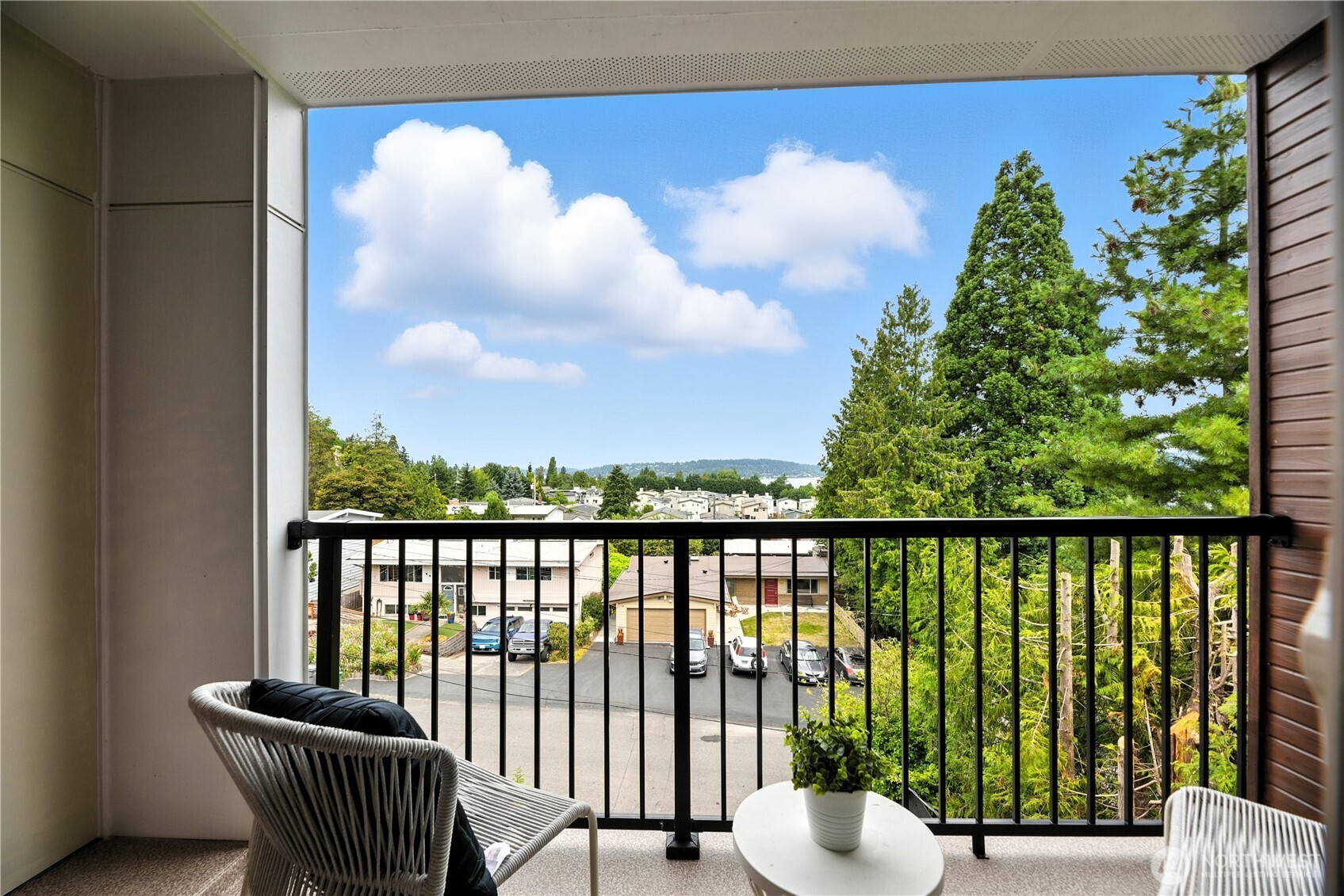 8221 South 121st Street Seattle, WA 98178 - Photo 20 of 37 a balcony with wooden floor