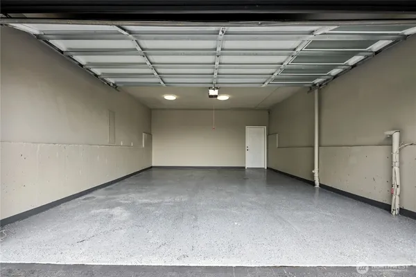 a view of a garage