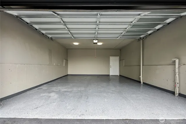 a view of a garage