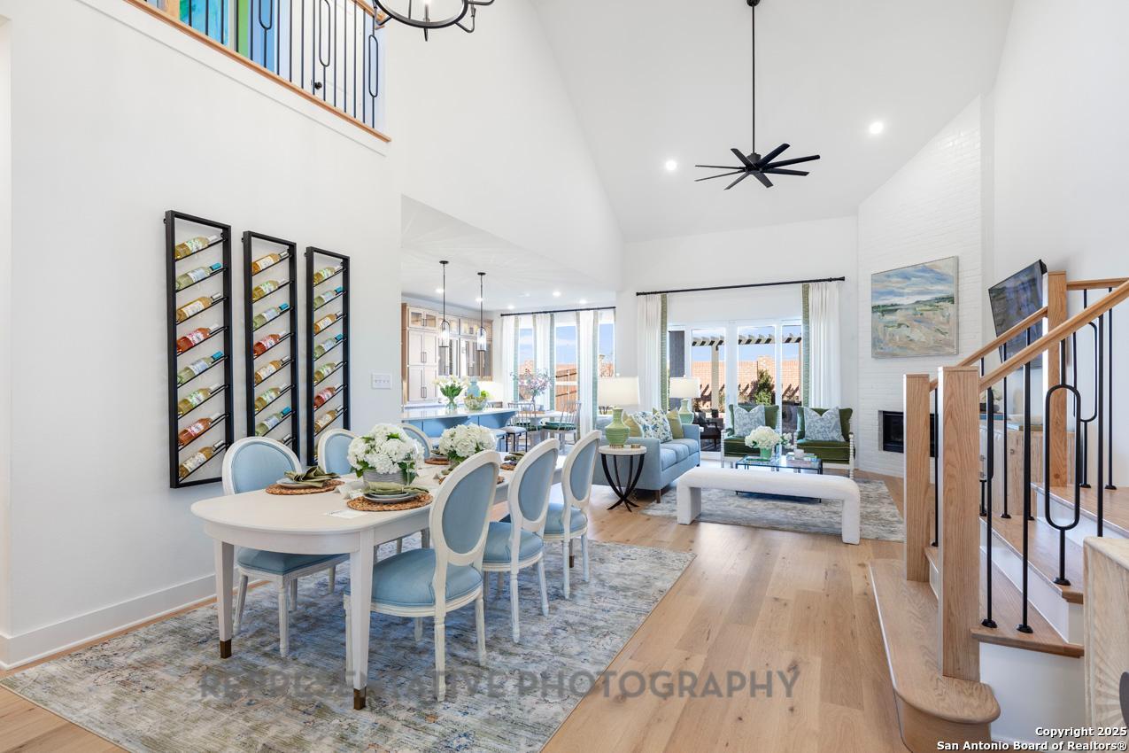 4412 Wendell Way Schertz, TX 78108 - Photo 23 of 28 a view of a dining room with furniture window and wooden floor
