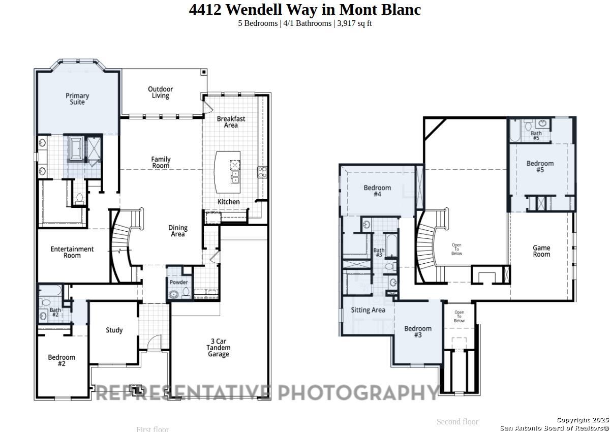 4412 Wendell Way Schertz, TX 78108 - Photo 28 of 28 a picture of a floor plan