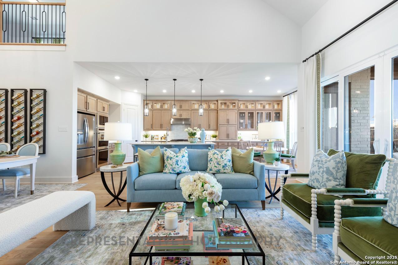 4412 Wendell Way Schertz, TX 78108 - Photo 10 of 28 a living room with furniture fireplace and a table