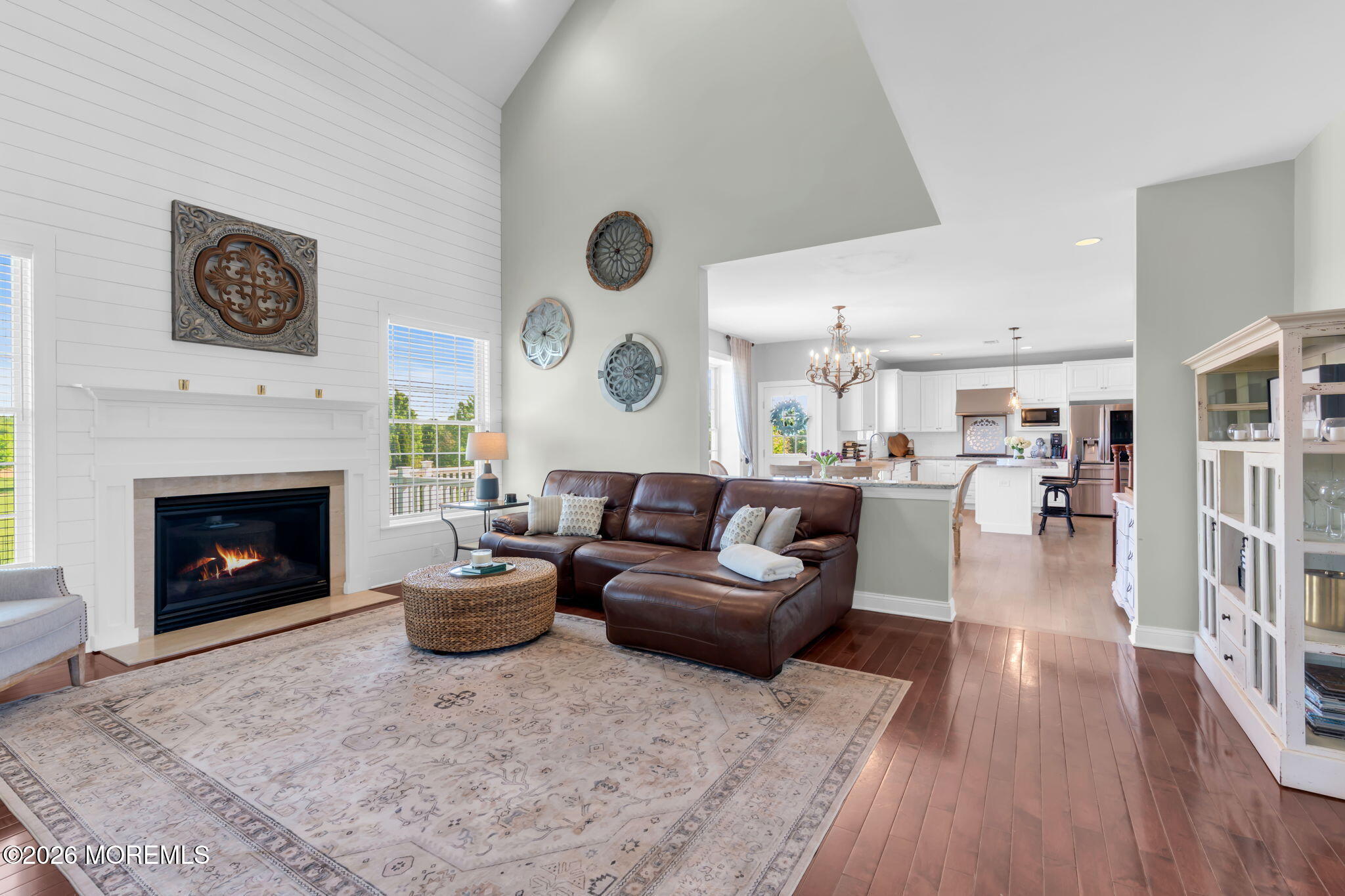 42 Ridgeview Way Allentown, NJ 08501 - Photo 12 of 47 a living room with furniture and a fireplace
