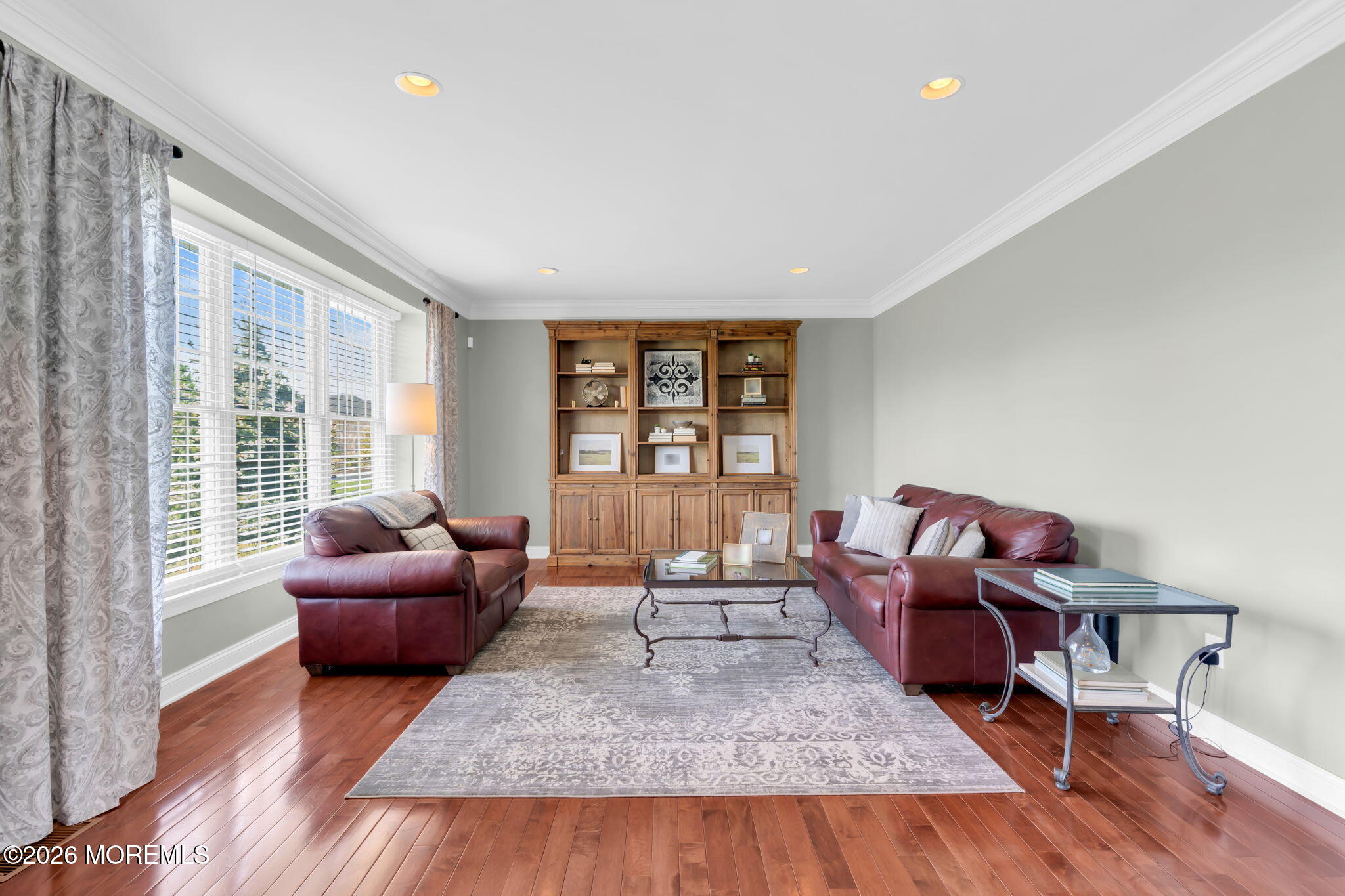 42 Ridgeview Way Allentown, NJ 08501 - Photo 17 of 47 a living room with furniture and a large window