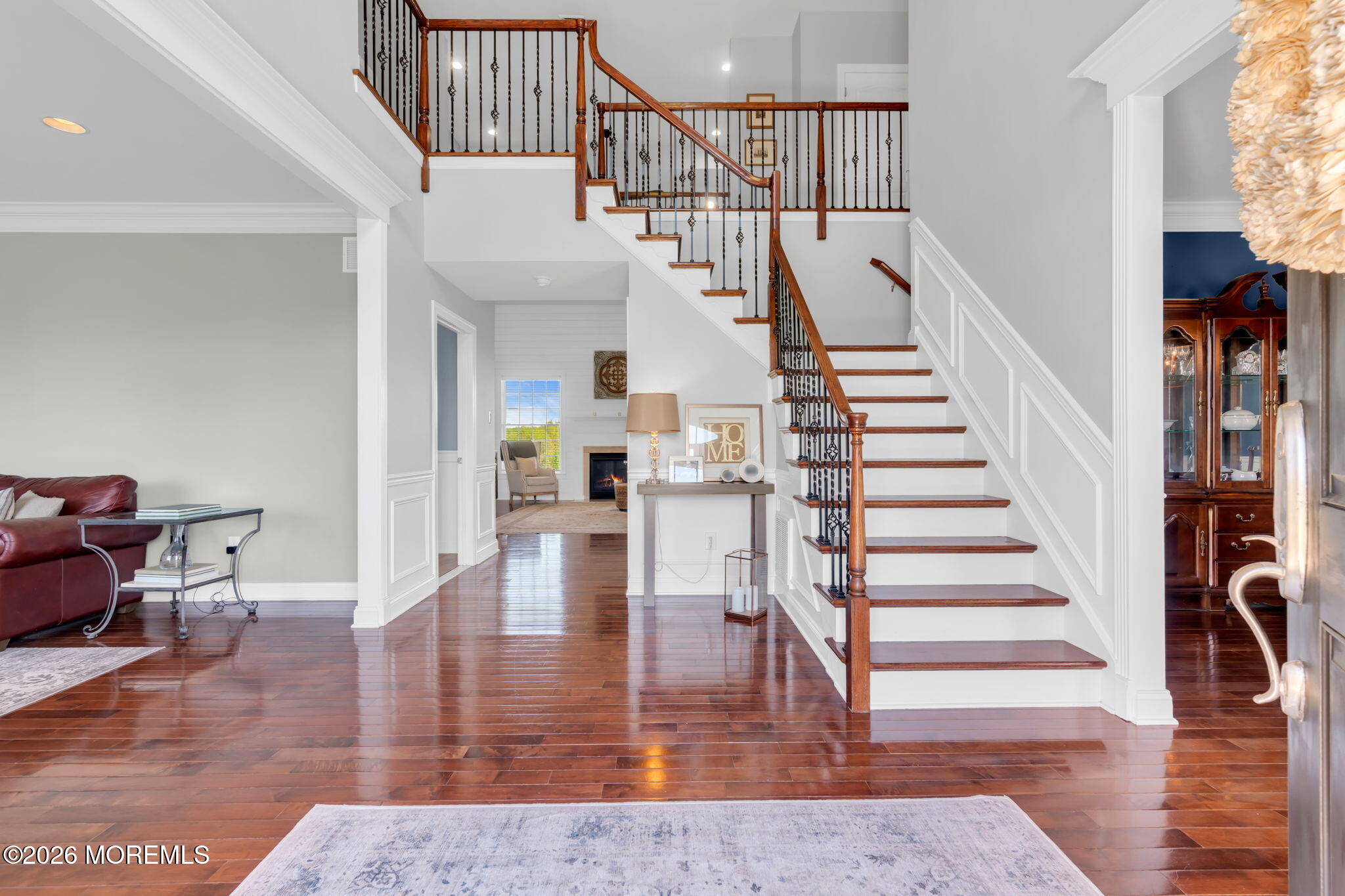 42 Ridgeview Way Allentown, NJ 08501 - Photo 19 of 47 a view of entryway and hall with wooden floor