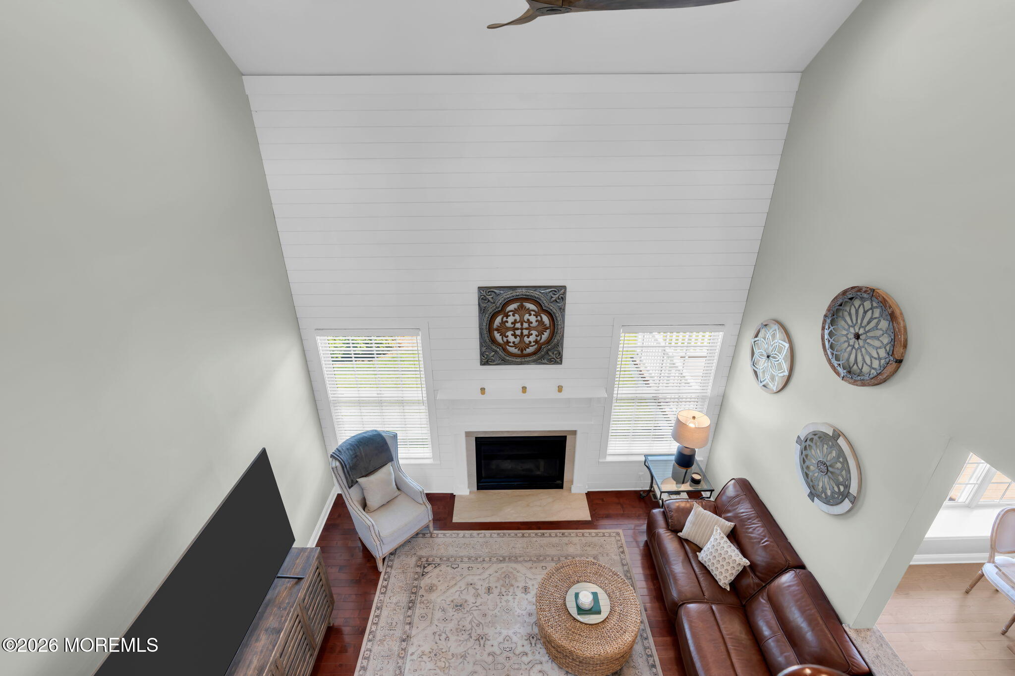 42 Ridgeview Way Allentown, NJ 08501 - Photo 21 of 47 a living room with furniture and a fireplace