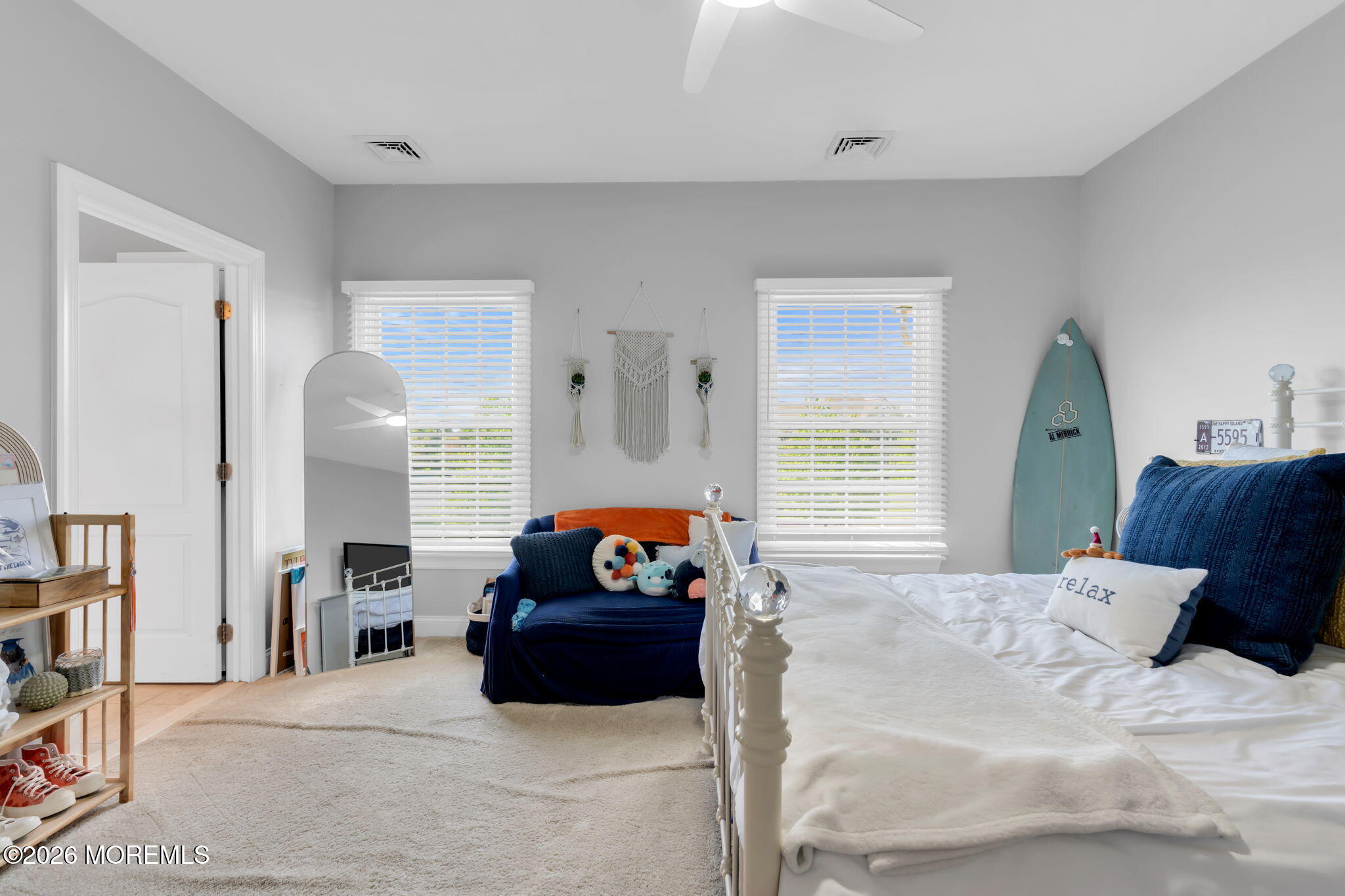 42 Ridgeview Way Allentown, NJ 08501 - Photo 32 of 47 a bedroom with a bed and a potted plant