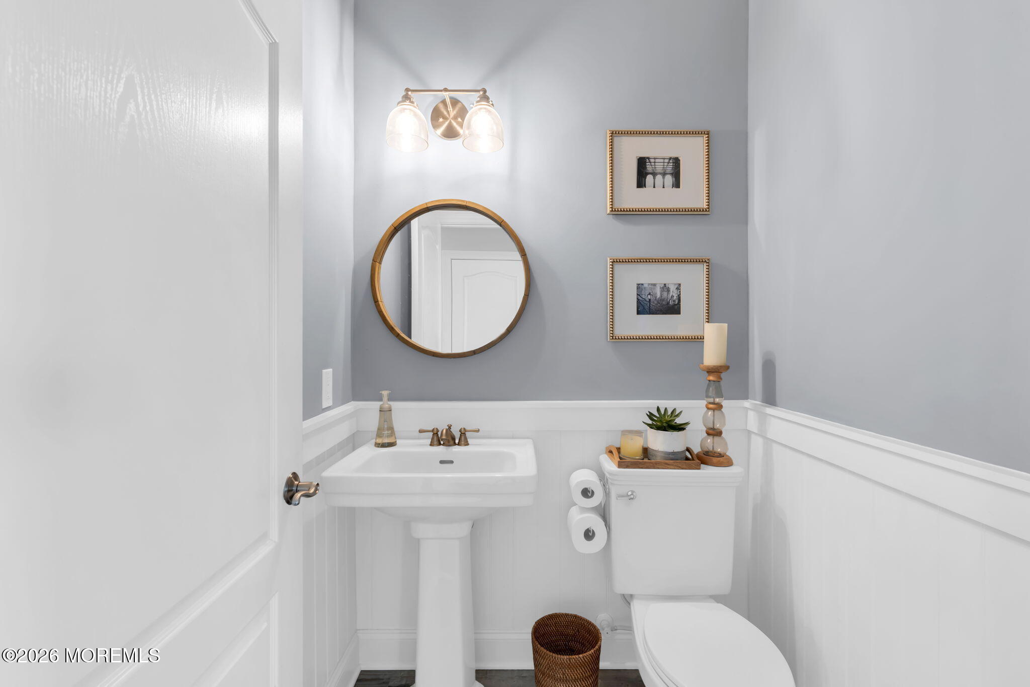 42 Ridgeview Way Allentown, NJ 08501 - Photo 33 of 47 a bathroom with a sink mirror and toilet
