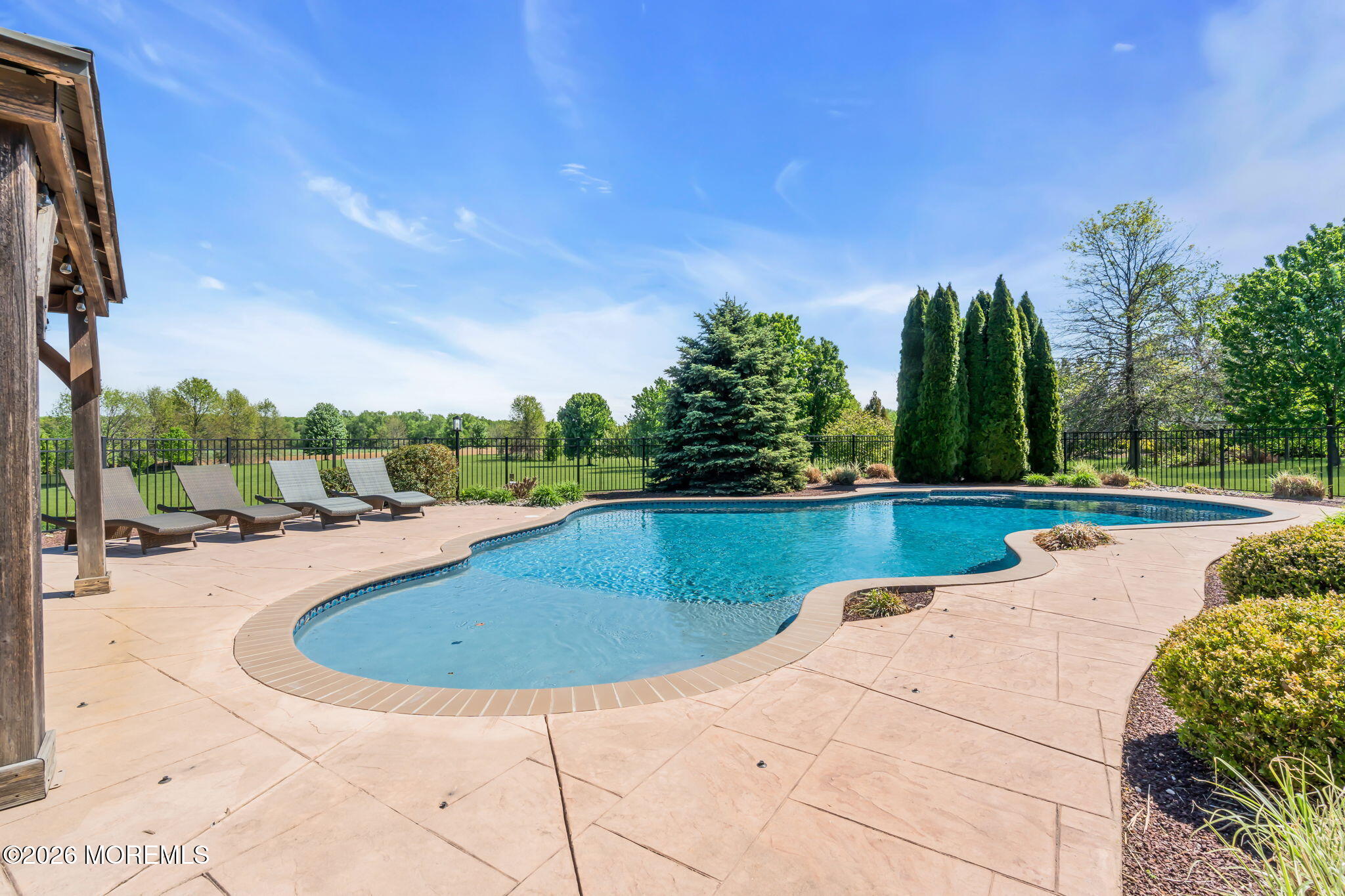 42 Ridgeview Way Allentown, NJ 08501 - Photo 45 of 47 a view of swimming pool with a yard