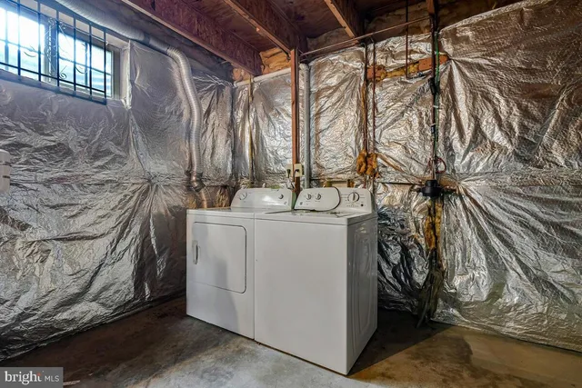 a balcony with trees in front of it