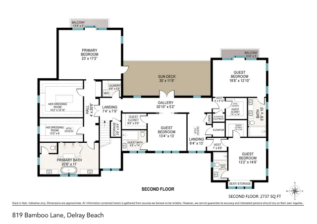 $6,890,000 | 819 Bamboo Lane, Delray Beach, FL 33483