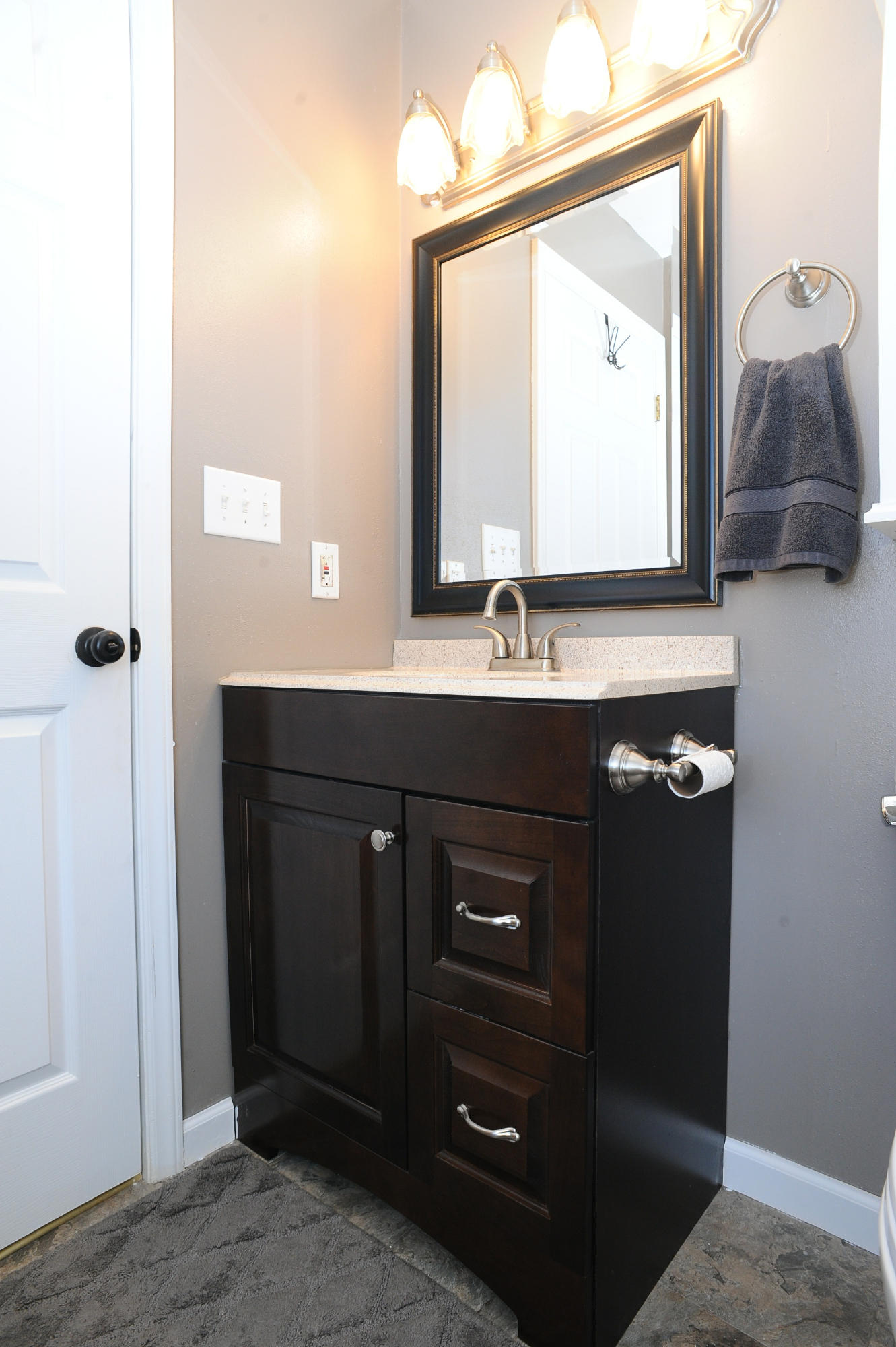 265 Northridge Road Hardy, VA 24101 - Photo 34 of 59 a bathroom with a sink vanity and a mirror