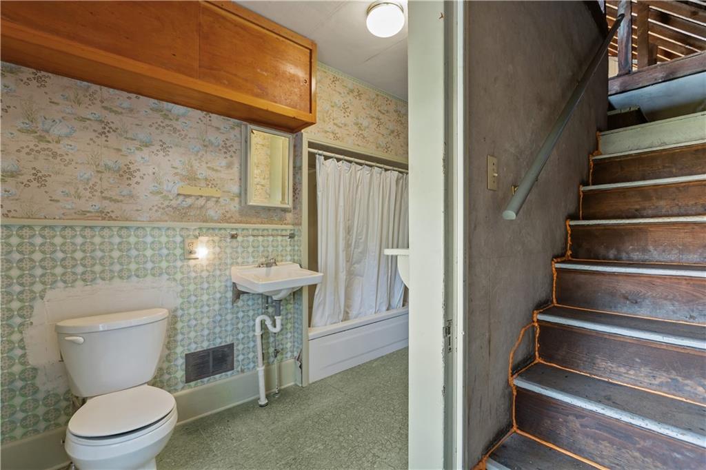 626 Sterner Street Confluence, PA 15424 - Photo 40 of 49 a bathroom with a toilet and a shower