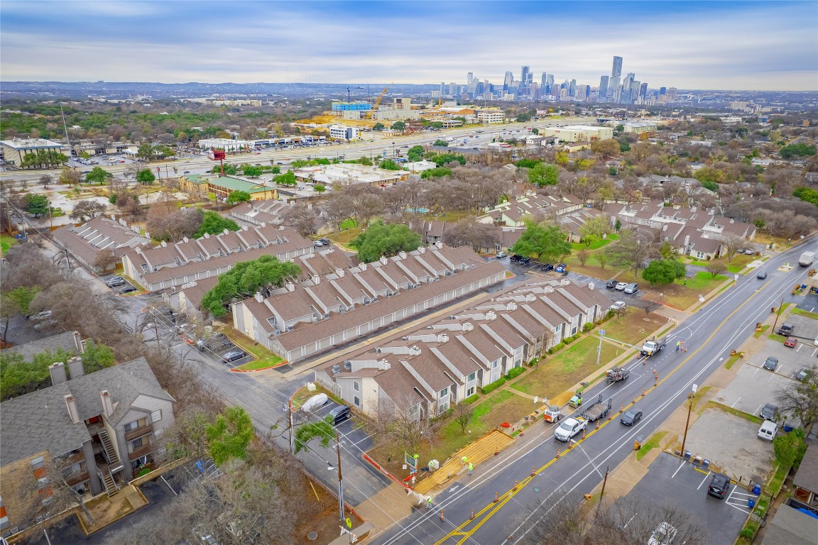 1740 Timber Ridge Road, Unit 132 Austin, TX 78741 - Photo 22 of 26 an aerial view of a city