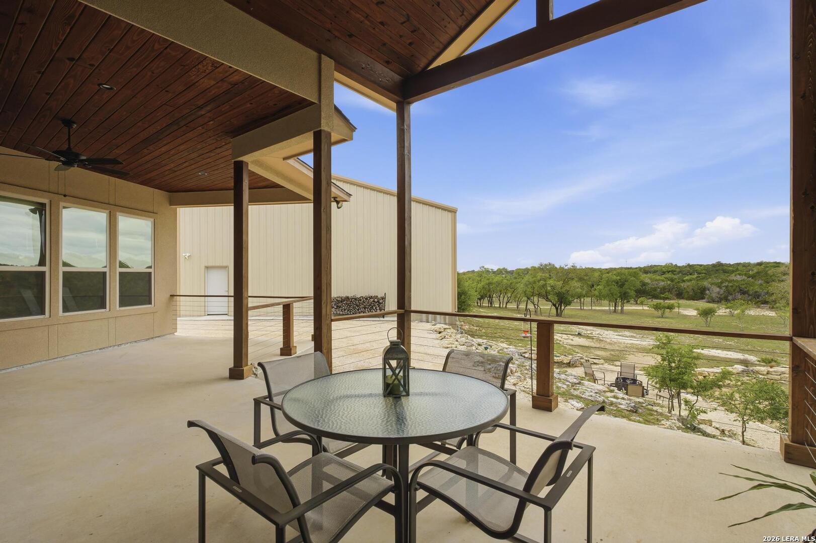 134 Stallion Estates Drive Spring Branch, TX 78070 - Photo 34 of 67 a view of a balcony with lake view and mountain view