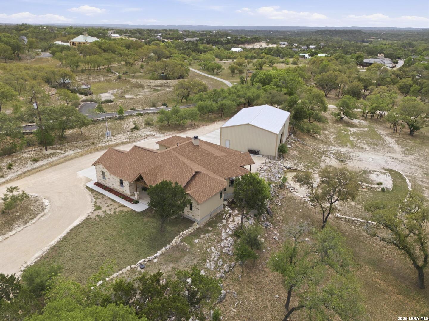 134 Stallion Estates Drive Spring Branch, TX 78070 - Photo 62 of 67 an aerial view of residential houses with outdoor space