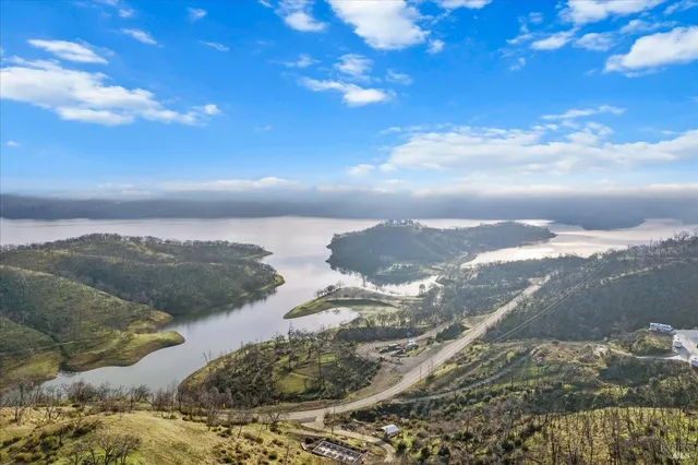 a view of city and mountain