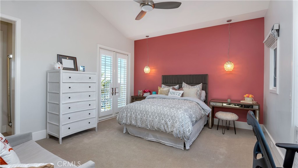 2 Thomas Road Ladera Ranch, CA 92694 - Photo 37 of 69 a spacious bedroom with a bed and a ceiling fan