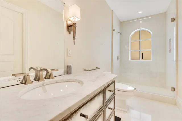 a view of a city and an ocean view