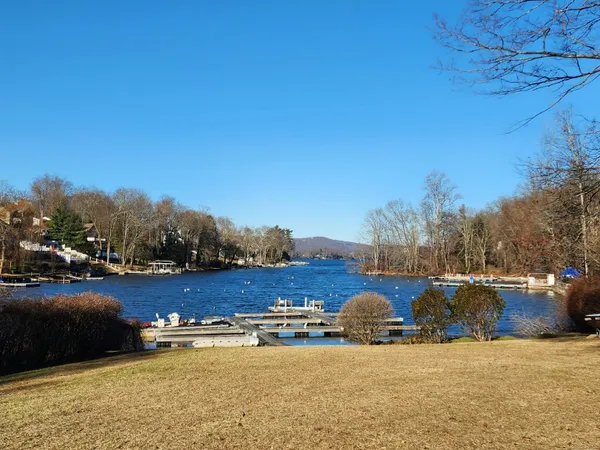 a view of swimming pool and lake view