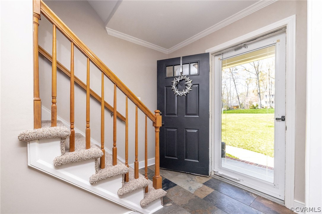 13331 Queensgate Road Midlothian, VA 23114 - Photo 4 of 46 a view of an entryway with a floor to ceiling window