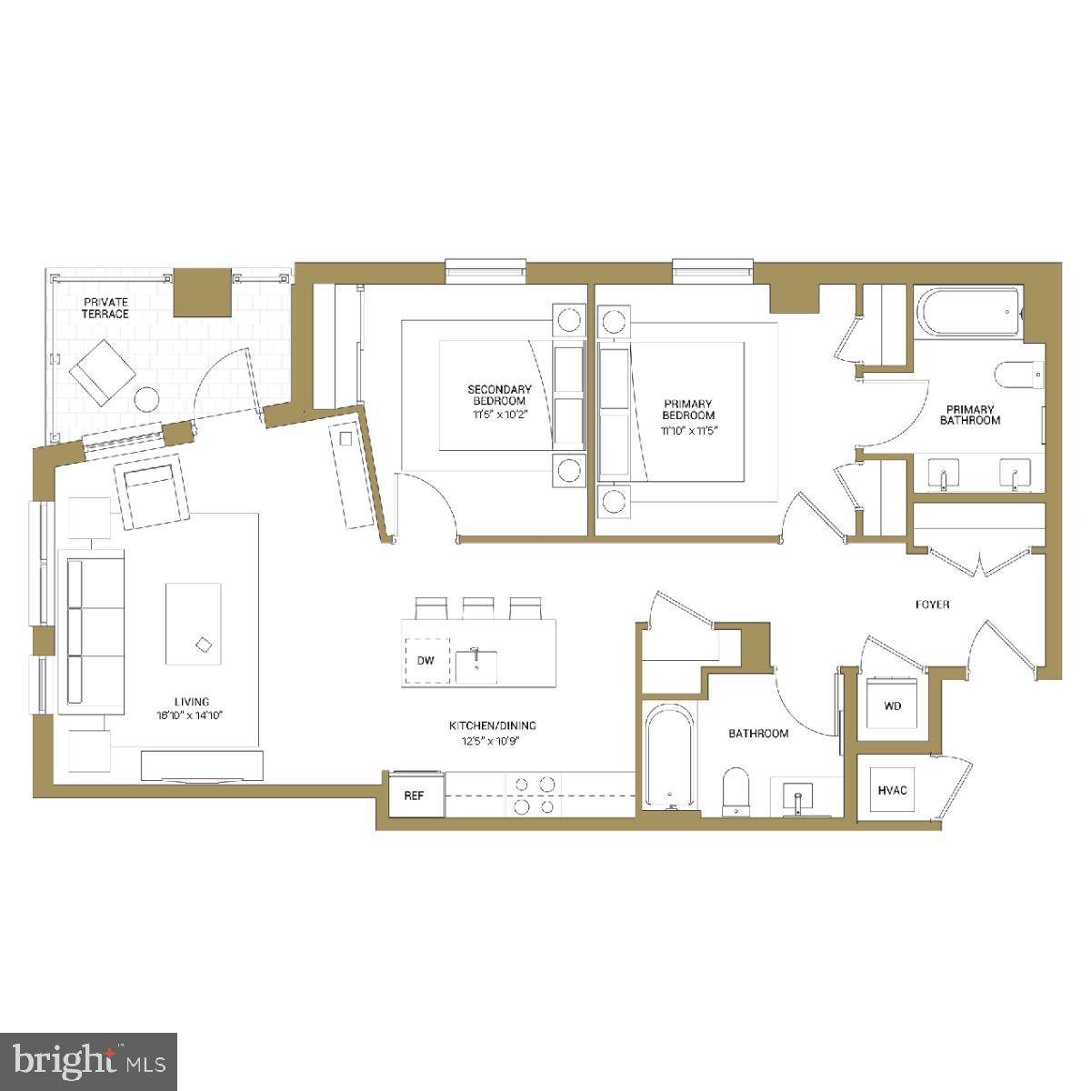 950 3rd Street Northwest, Unit 901 Washington, DC 20001 - Photo 2 of 30 view of a black and white photo