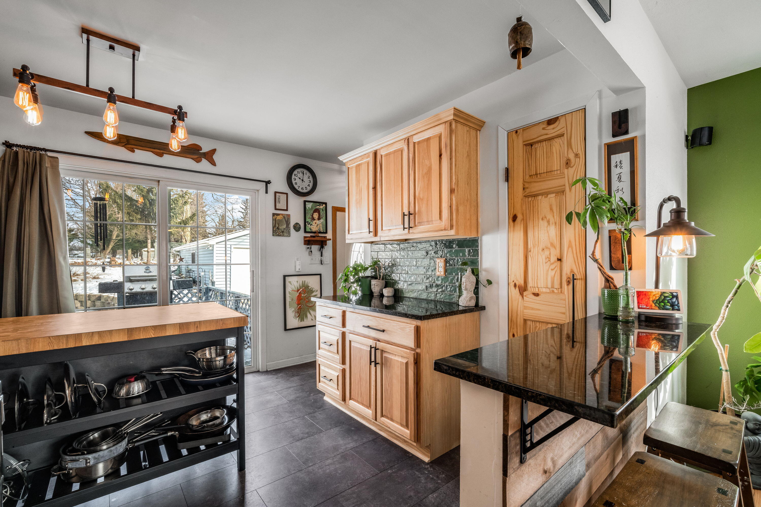 732 Chicory Road Burlington, WI 53105 - Photo 7 of 27 New Flooring, Hickory Cabinets, Granite Countertops, Tile Backsplash, New SS Appliances, Garbage Disposal, RO Water System!