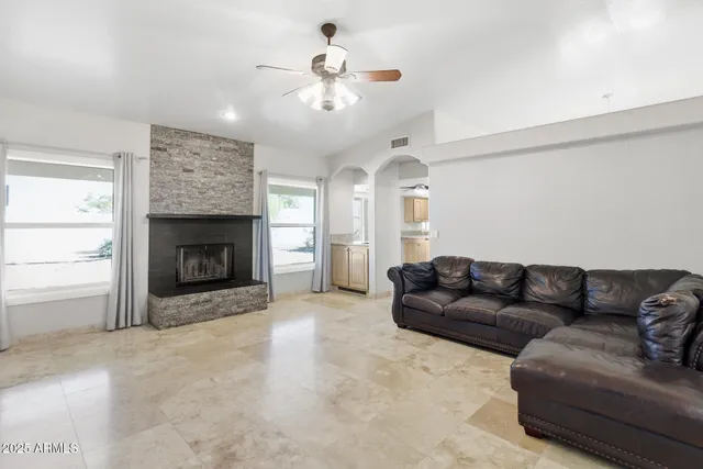 a view of a swimming pool with a terrace