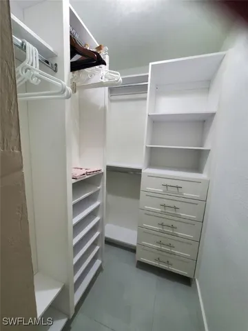 a view of walk in closet